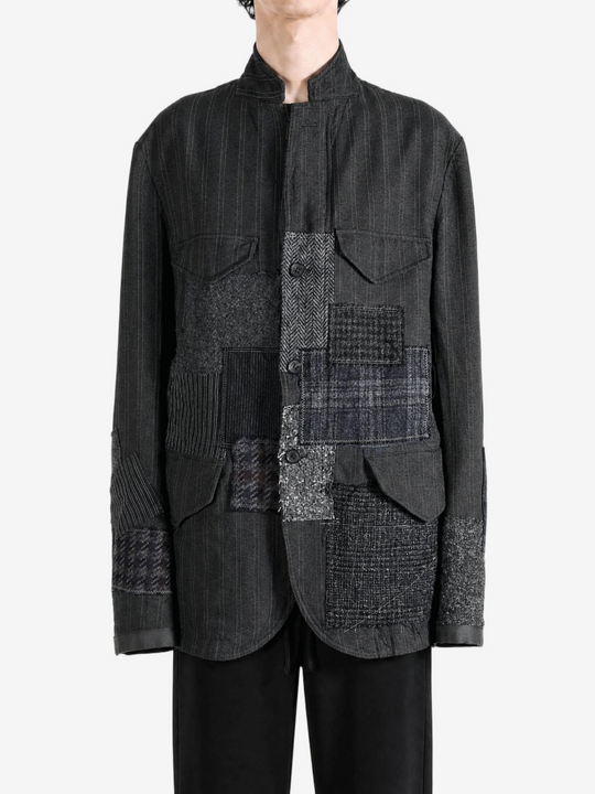 Grey jacket, full body view