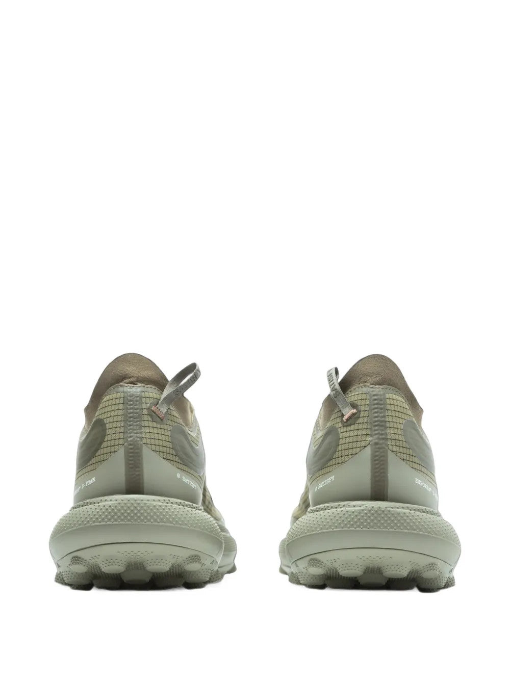 Green shoes, back view