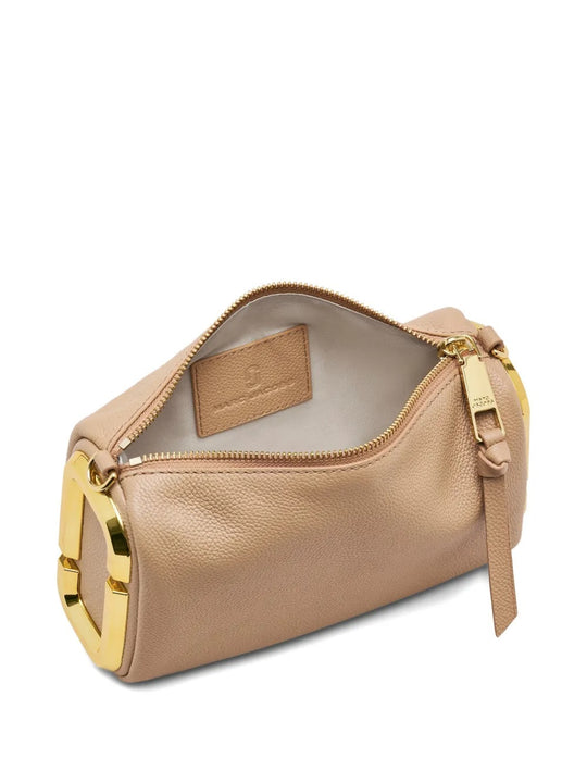 Tan bag, up view