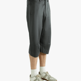 Grey shorts, side view