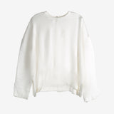 white long-sleeve shirt,full body view