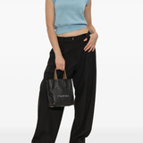 Black flat, full body view