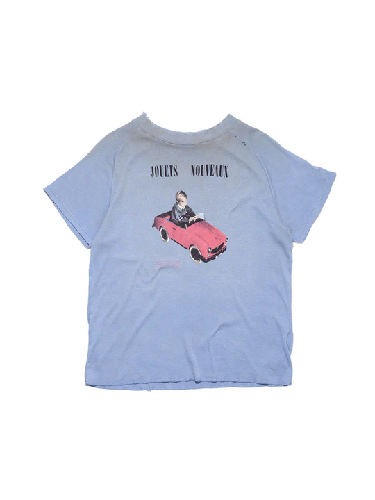 Blue t-shirt, front view