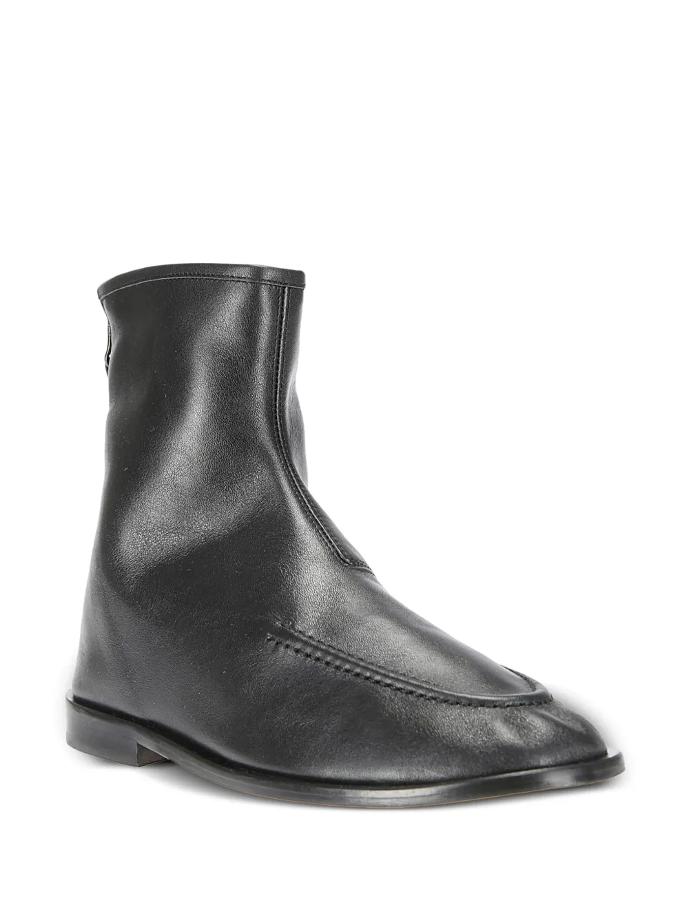 Black boot, side view