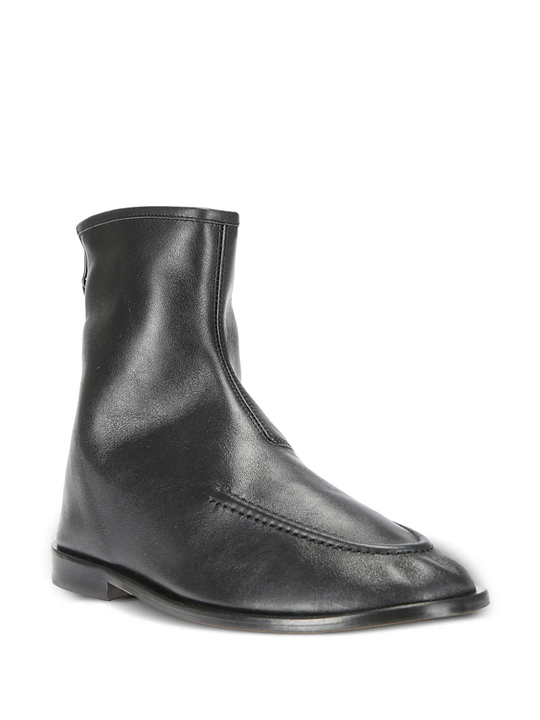 Black boot, side view