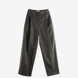 AMOMENTO - Women Straight Tuck Pants