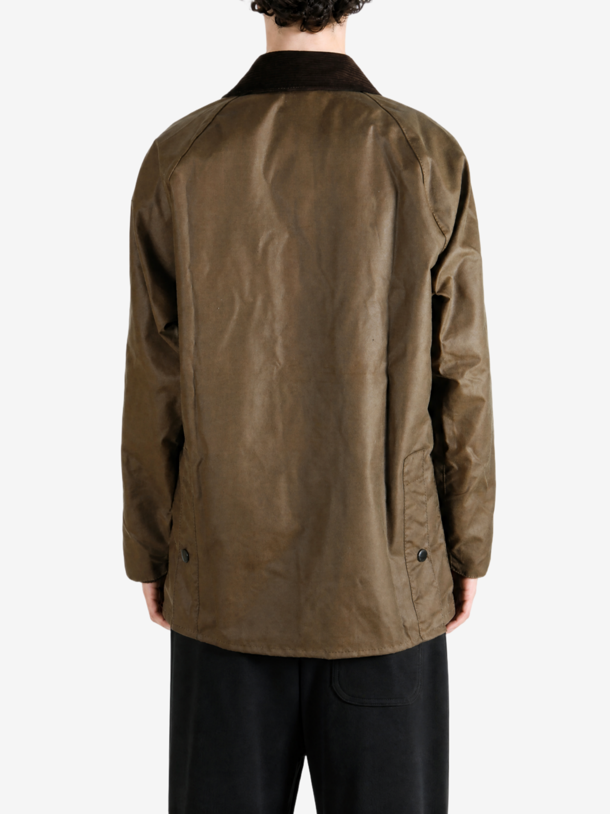 Brown jacket, full body view