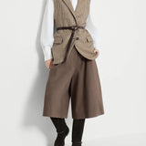 Brown pants, full body view