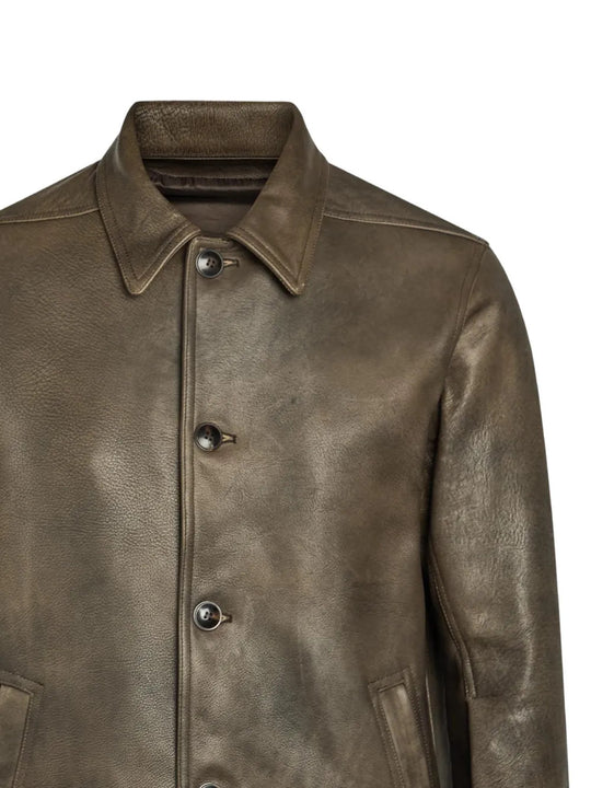 Brown jacket, front view