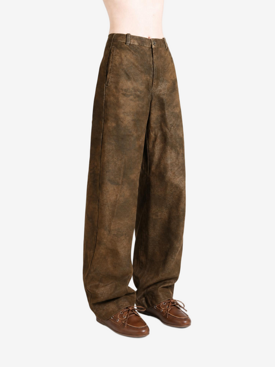 Brown pants, front view