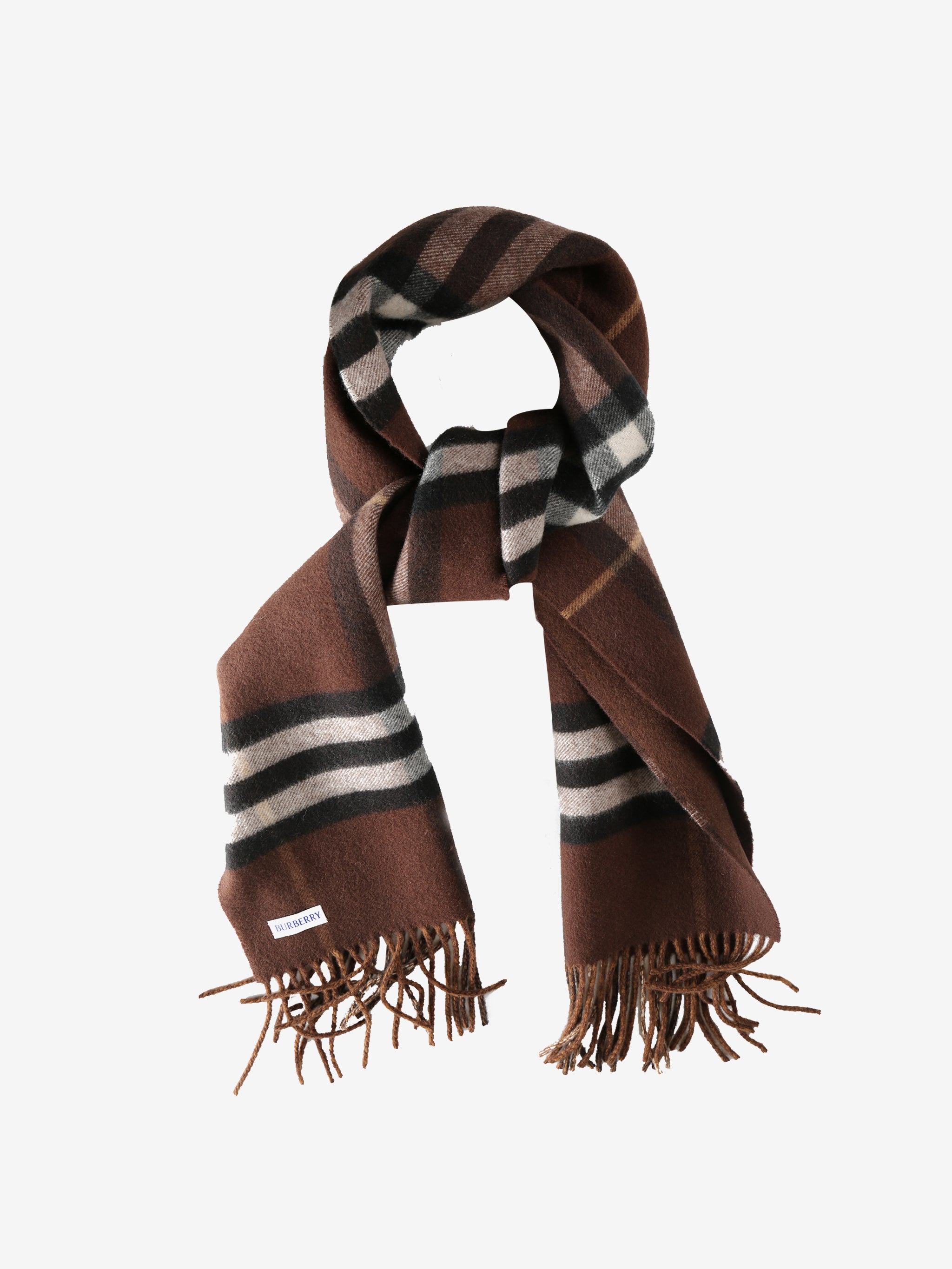 Brown scarves, front view