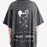 Black t-shirt, front view