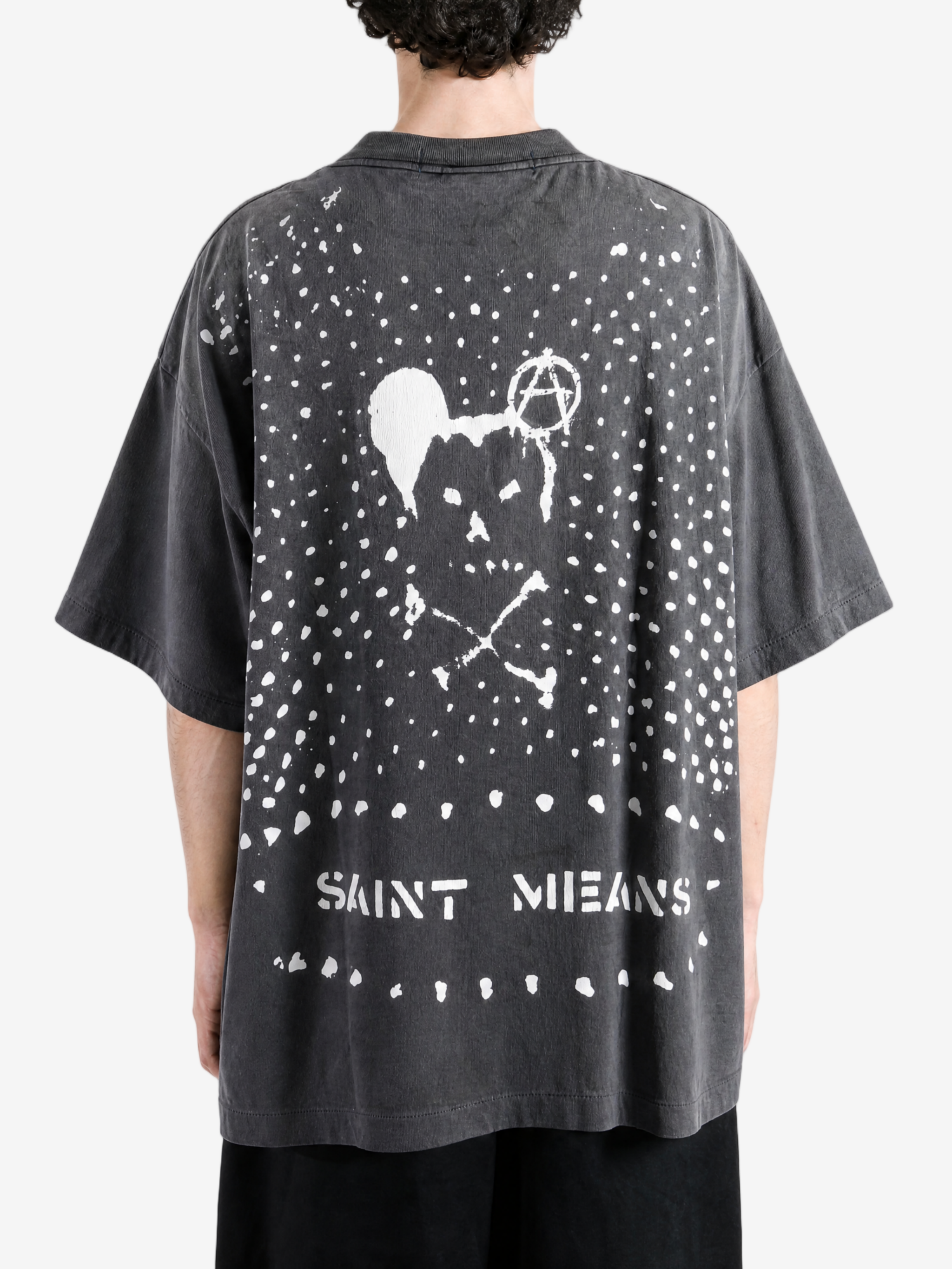 Black t-shirt, front view