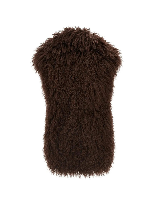 Brown jacket, back view