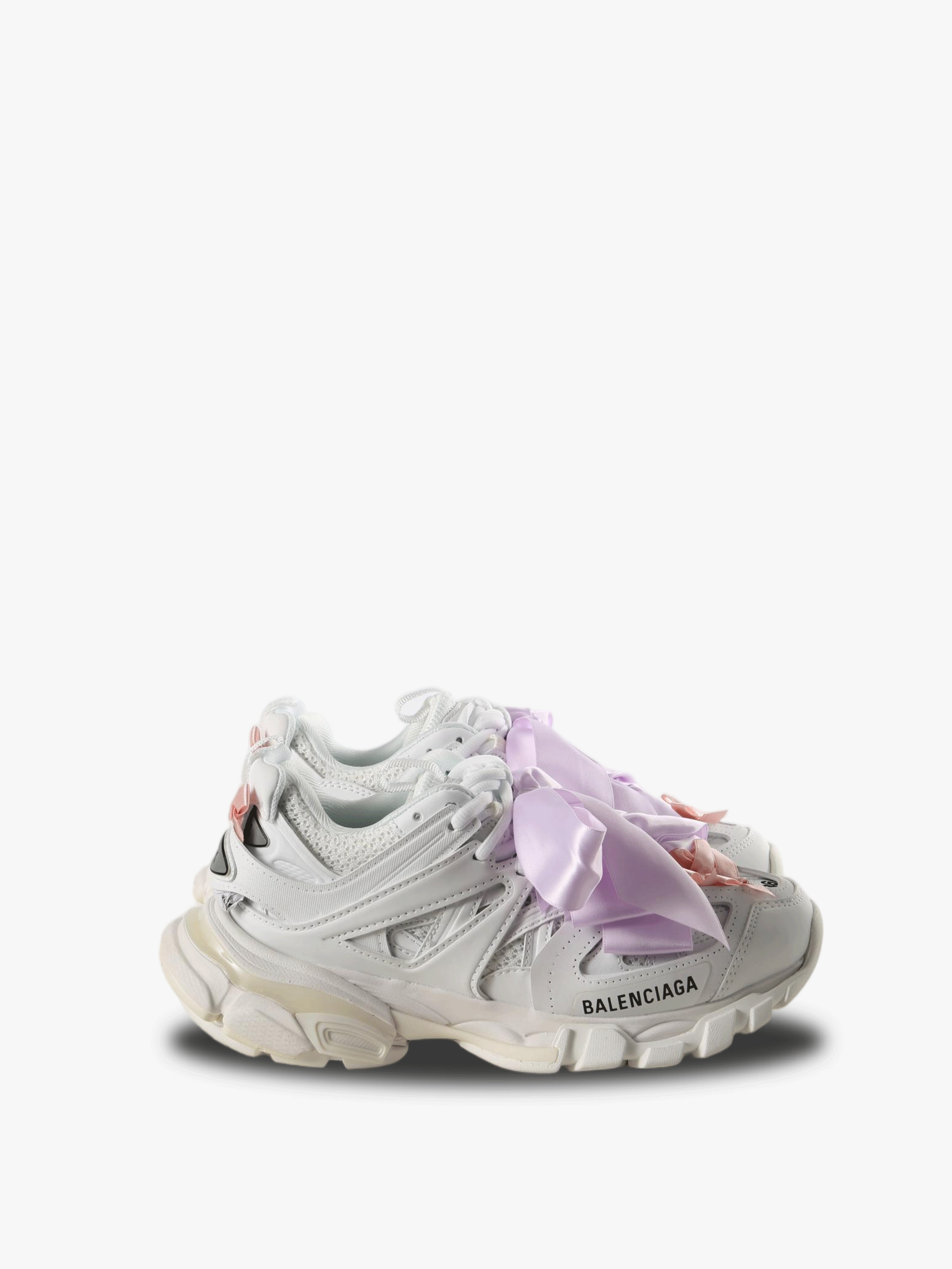 White sneaker, front view