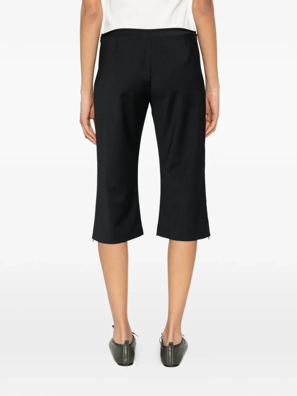 Black pants, full body view