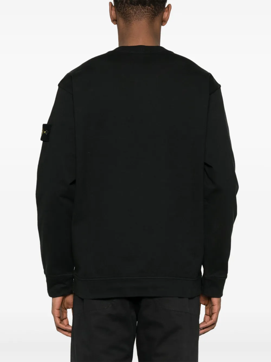 Black hoodie, full body view