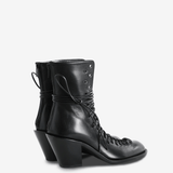 Black boots, front view