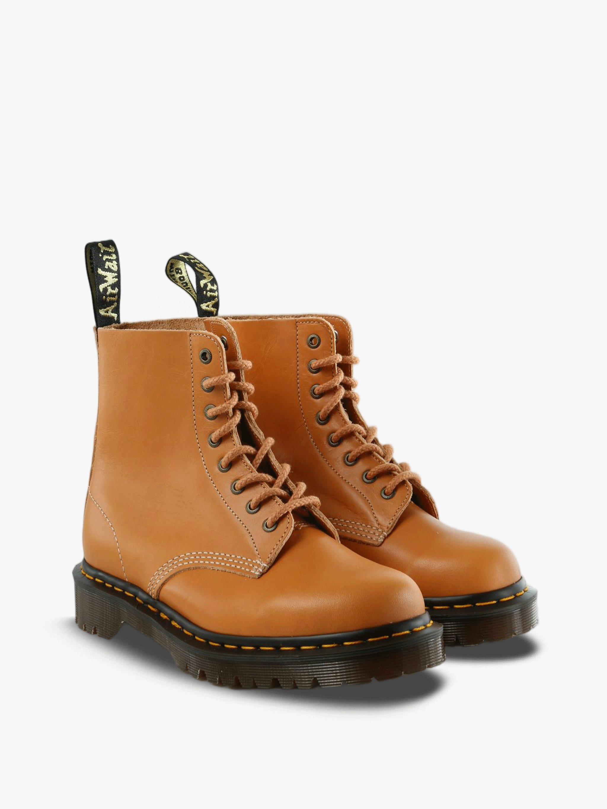 Tan shoes, front view