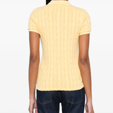 yellow shirt worn by a person, showing the shirt's fit
