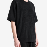 Black t-shirt, front view