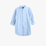 Blue shirt, front view