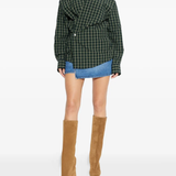 Green dress, full view