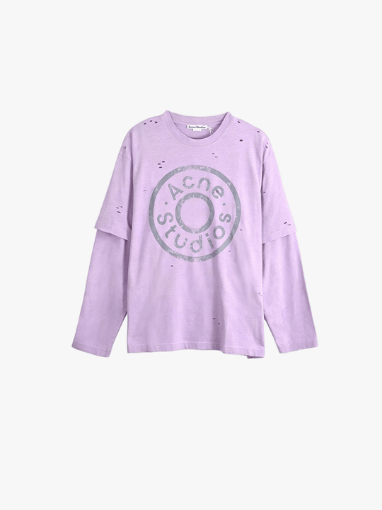 Purple t-shirt, front view