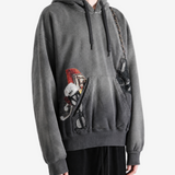 DOUBLET - Unisex Trompe L’Oeil Embroidery Hoodie