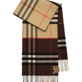 Tan scarves, front view