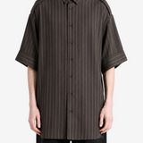 Brown shirt, full body view