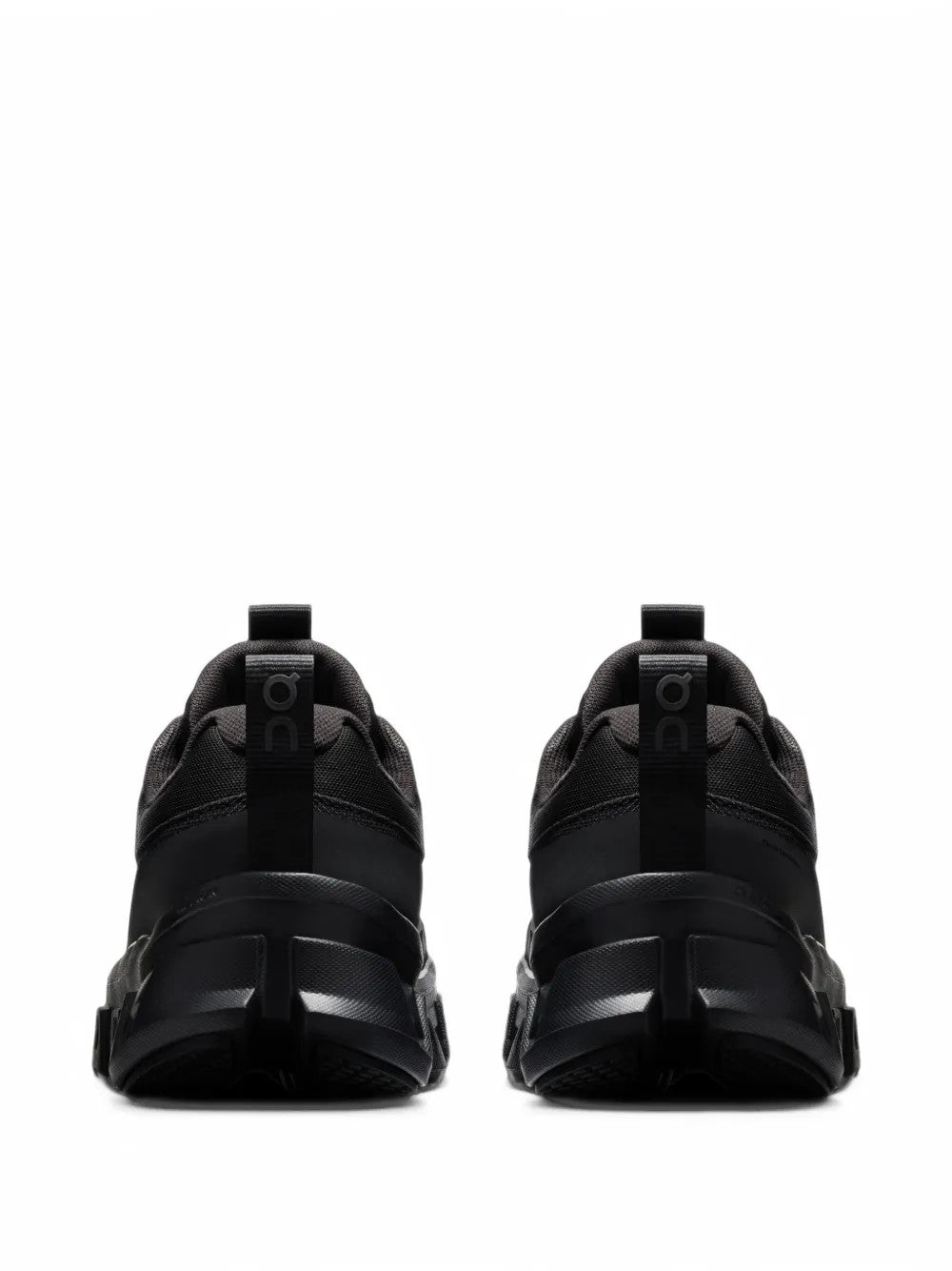 Black shoes, back view