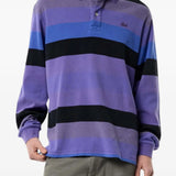 Purple top worn by a person, showing the top fit
