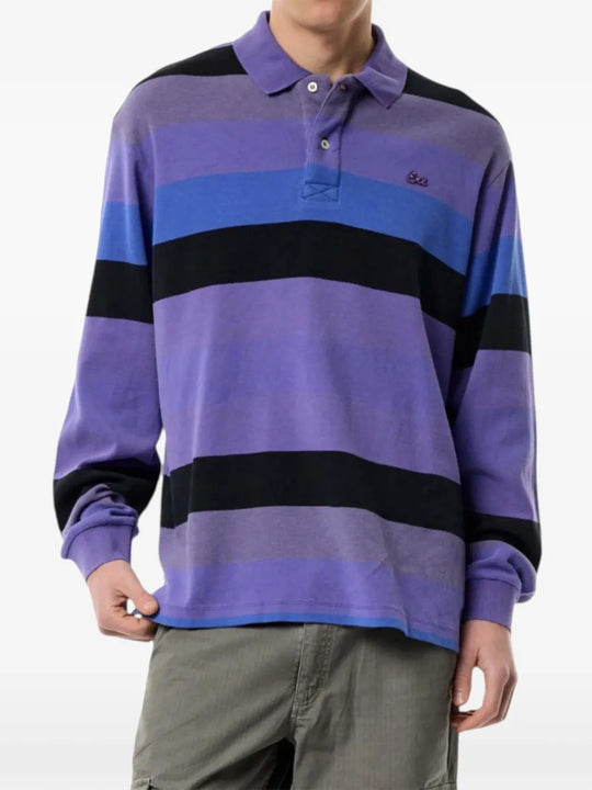Purple top worn by a person, showing the top fit
