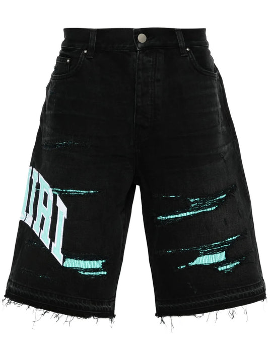 Black shorts, front view