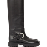 black boots, side view