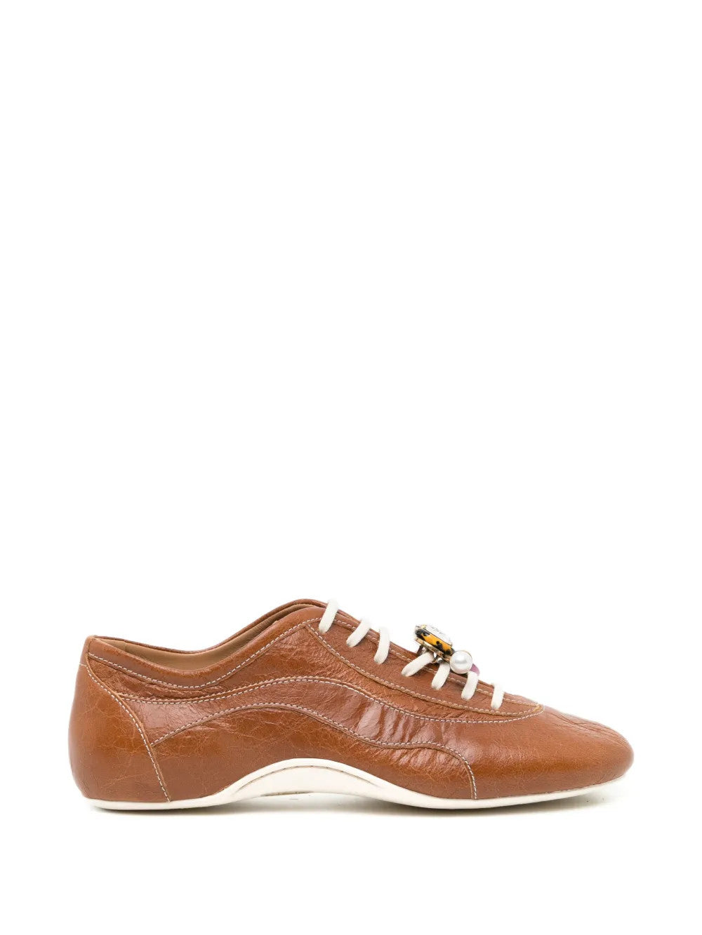 Brown shoes, side view