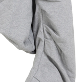 close up of grey knitwear,showing texture of the cotton fabric