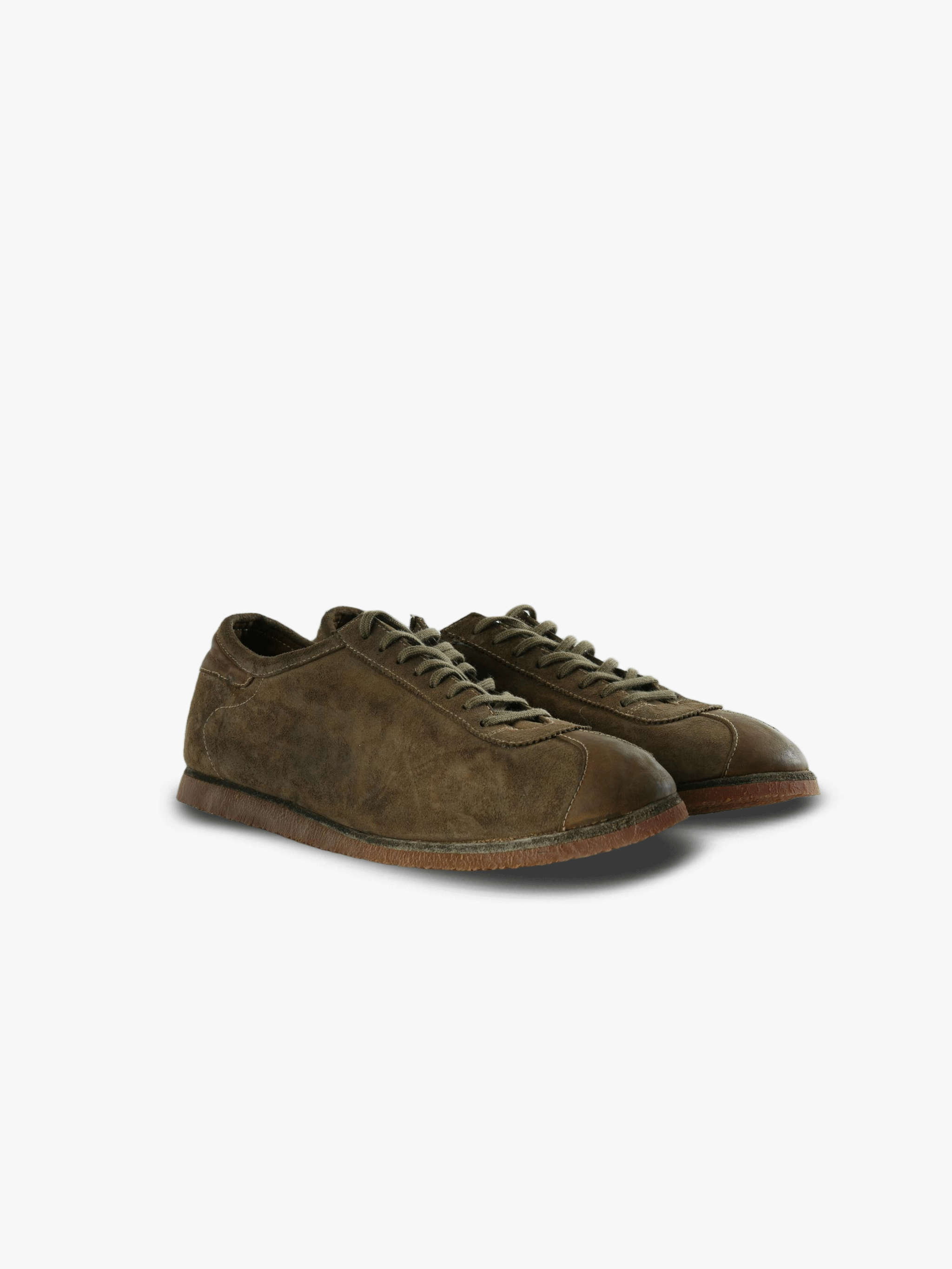 Brown shoes, front view