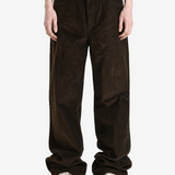 Brown jeans, full body view