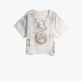 Tan t-shirt, front view