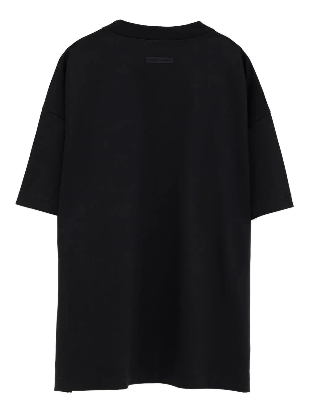 Black t-shirt, back view