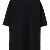 Black t-shirt, back view