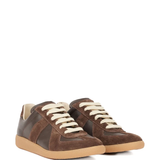 Brown sneakers, side view