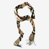 Tan scarf, front view