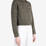 Brown jacket, full body view