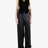 Black coat, full body view