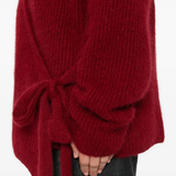 Close up of red coat