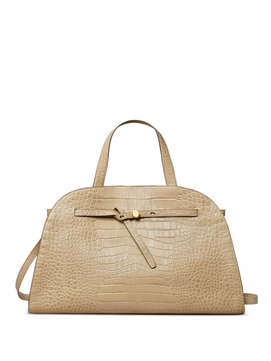 Tan bag, front view