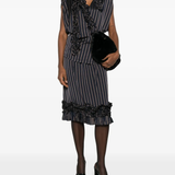 black shirts ,full body view